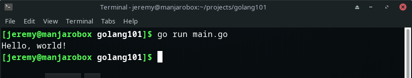How to print in Go