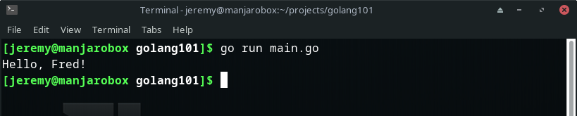 How to print in Go